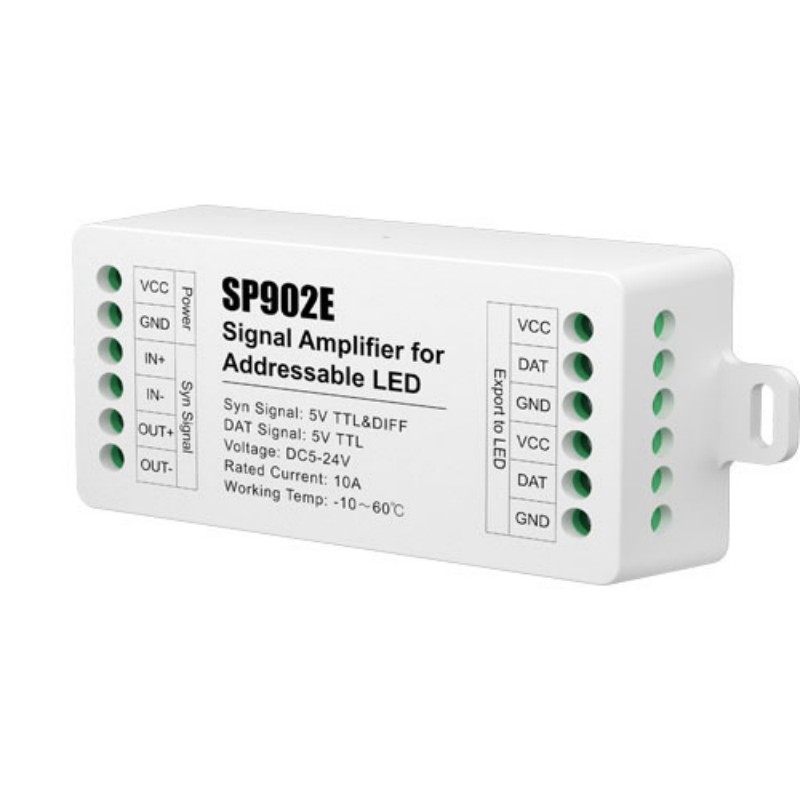 Ws2812B Strip 5V - SP902E Signal Amplifier LED Addressable Strip