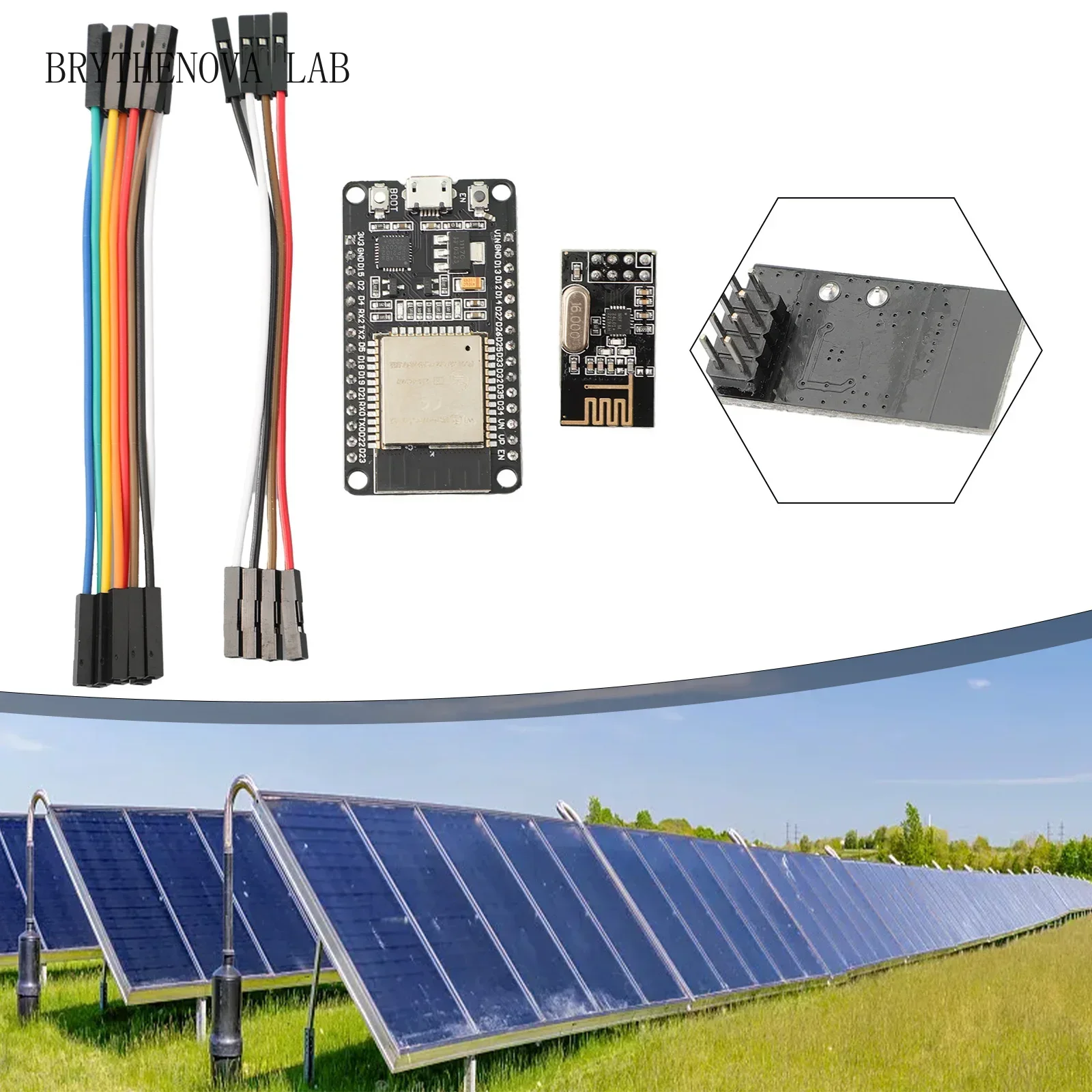Nrf24L01 - ESP32+NRF24L01+Cable DTU for Hoymiles Kit Effortless
