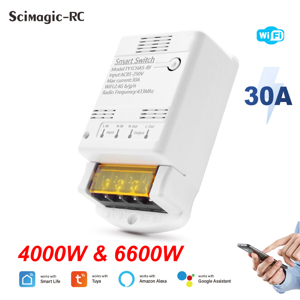Ir Remote Module - Wifi 30A 6600W 4000W Tuya Smart