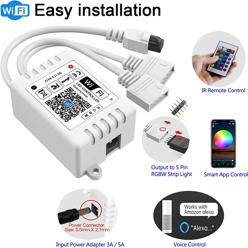 Magic Home WIFI LED Controller - Ws2812B Strip 5V review and price