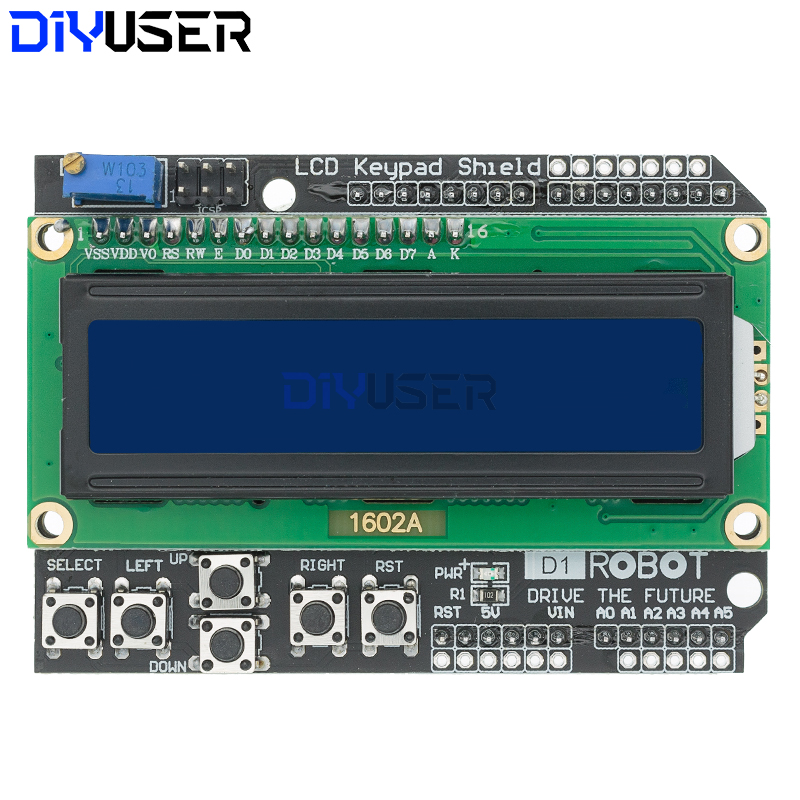 DIYUSER 1602 LCD Keypad Shield - Lcd 1602 review and price