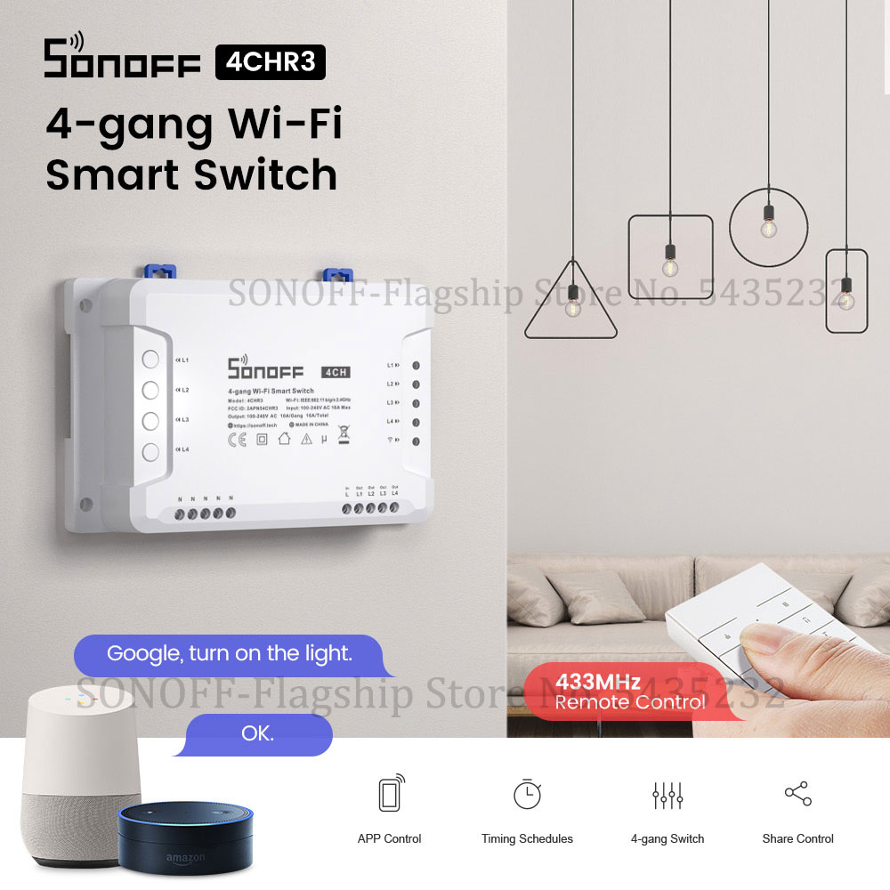Itead SONOFF 4CH R3 Wifi Wirel - Relay Module 1 Channel review and price