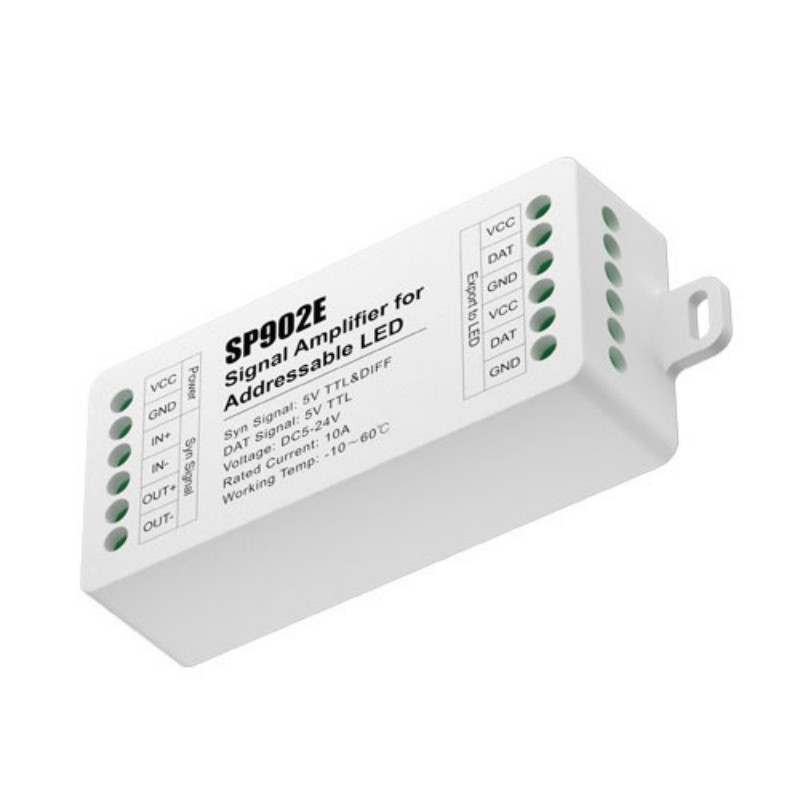 SP902E Signal Amplifier LED Ad - Ws2812B Strip 5V review and price