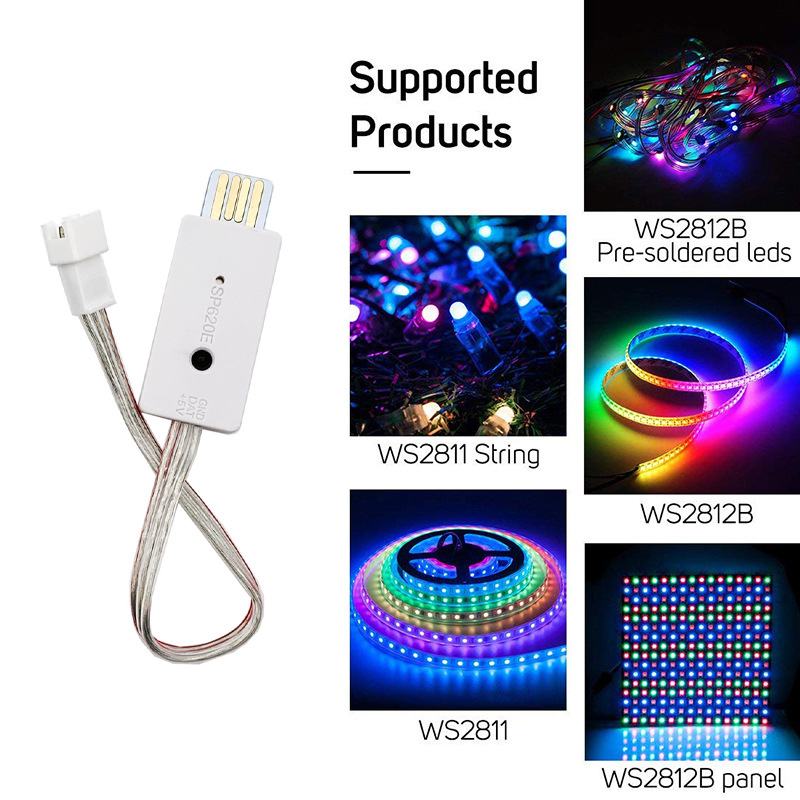 SP620E USB Bluetooth Music Pix - Ws2812B Strip 5V review and price