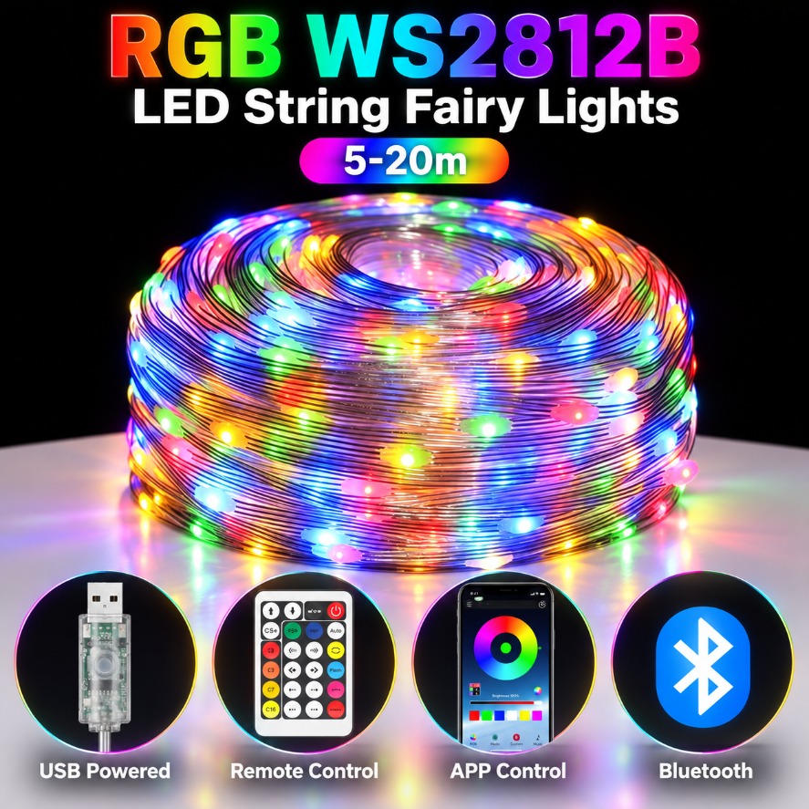 5-20m WS2812B RGB LED Fairy St - Ws2812B Strip 5V review and price