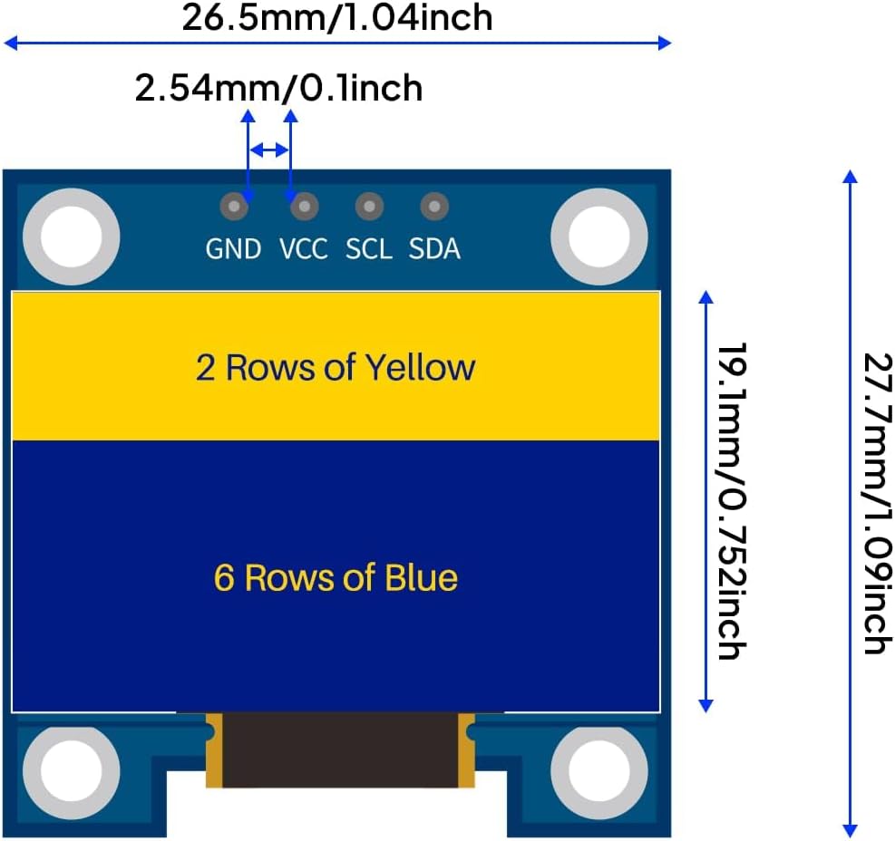 3PCS 0.96 Inch OLED Display Sc - Ssd1306 review and price