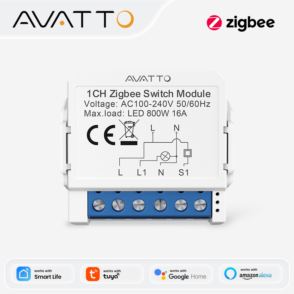AVATTO ZigBee Tuya 1/2/3/4 Gan - Relay Module 1 Channel review and price