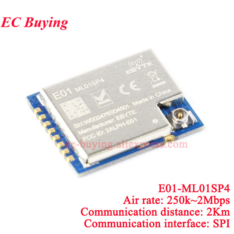 10Pcs/1pc E01-2G4M27SX ML01SP4 - Nrf24L01 review and price