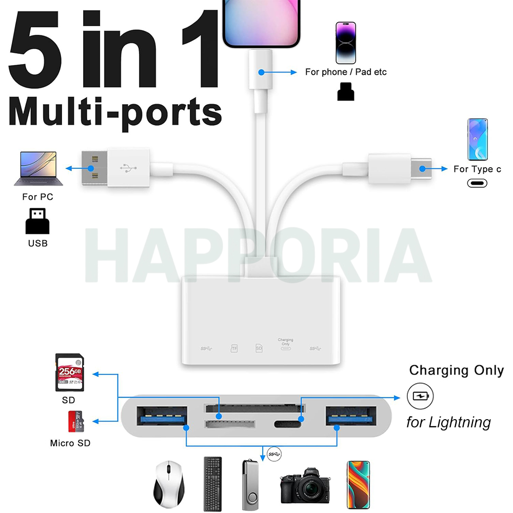 New 5 In 1 SD Card Reader USB  - Sd Card Module review and price