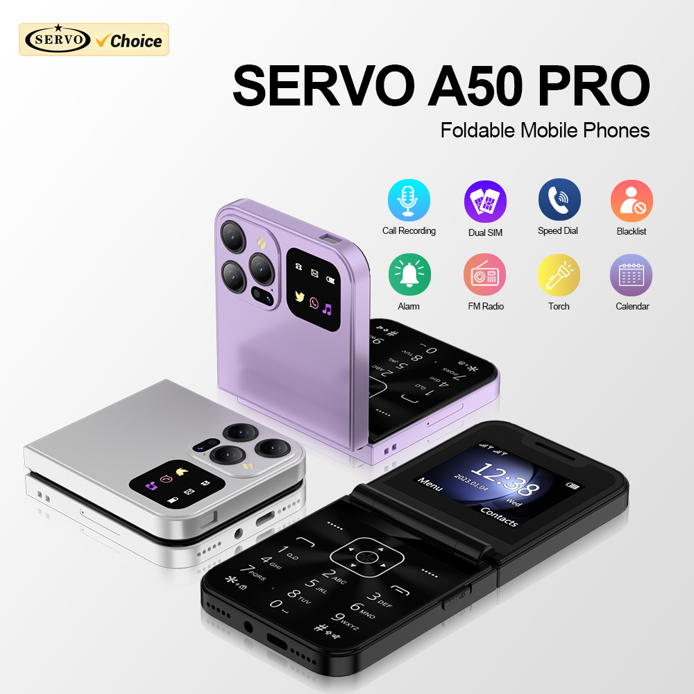 SERVO A50 PRO Flip Mobile Phon - Tft Display 2.4 review and price