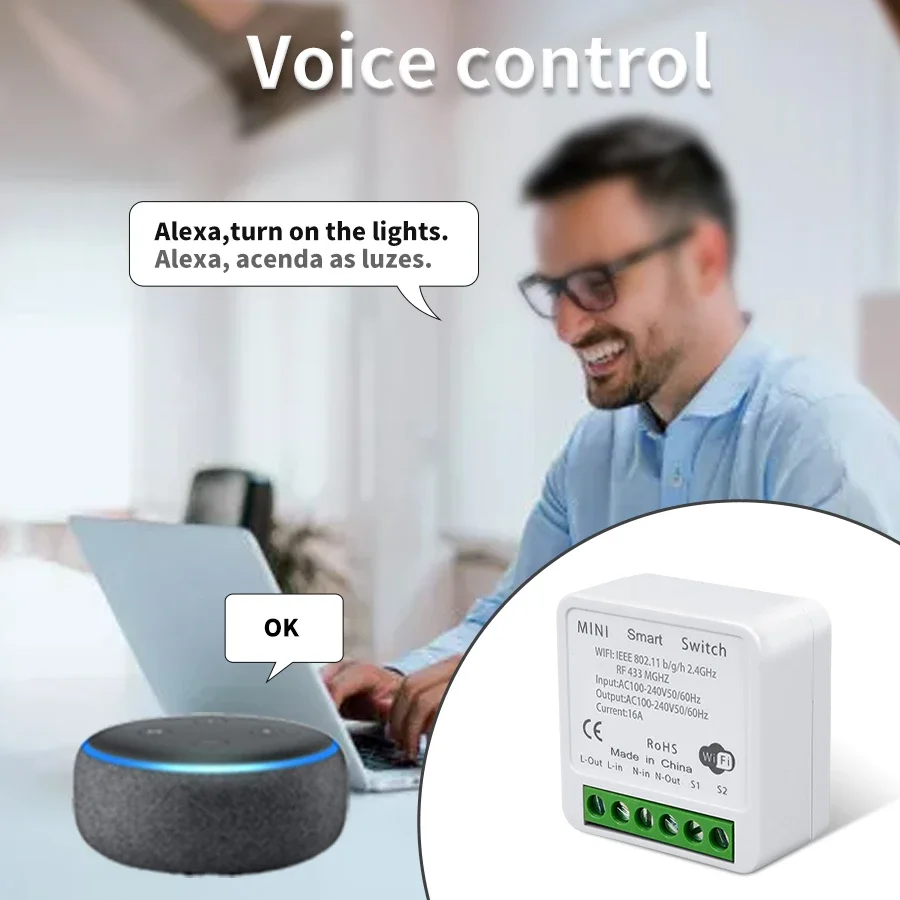 Wifi RF 433MHz Smart Switch Tu - Ir Remote Module review and price