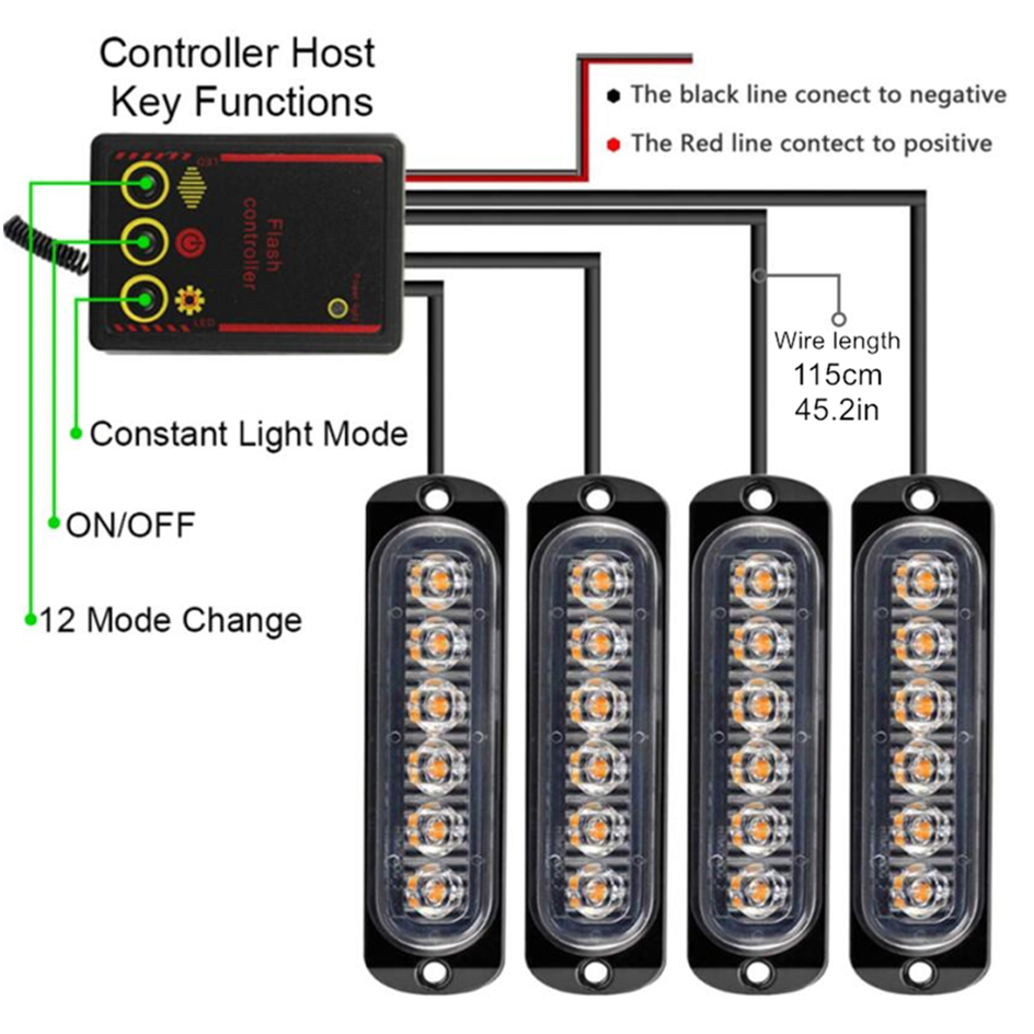 Car Front Grille Lighting 12V  - Buzzer Module review and price