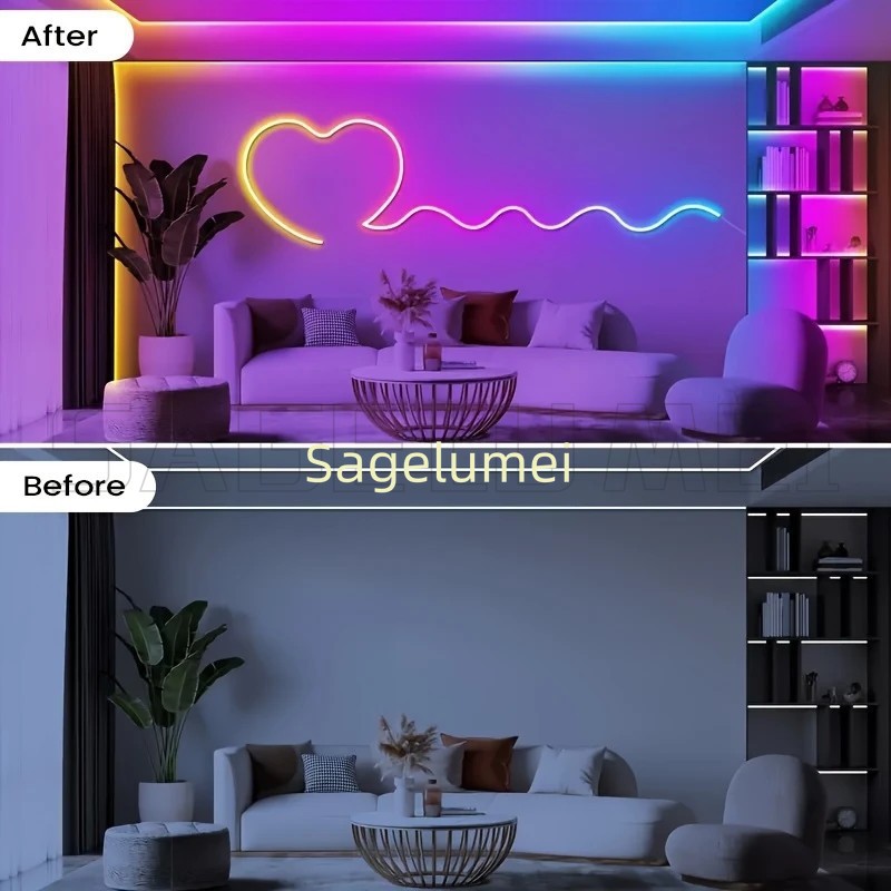 360 Glow Round RGB Neon LED Wo - Ws2812B Strip 5V review and price