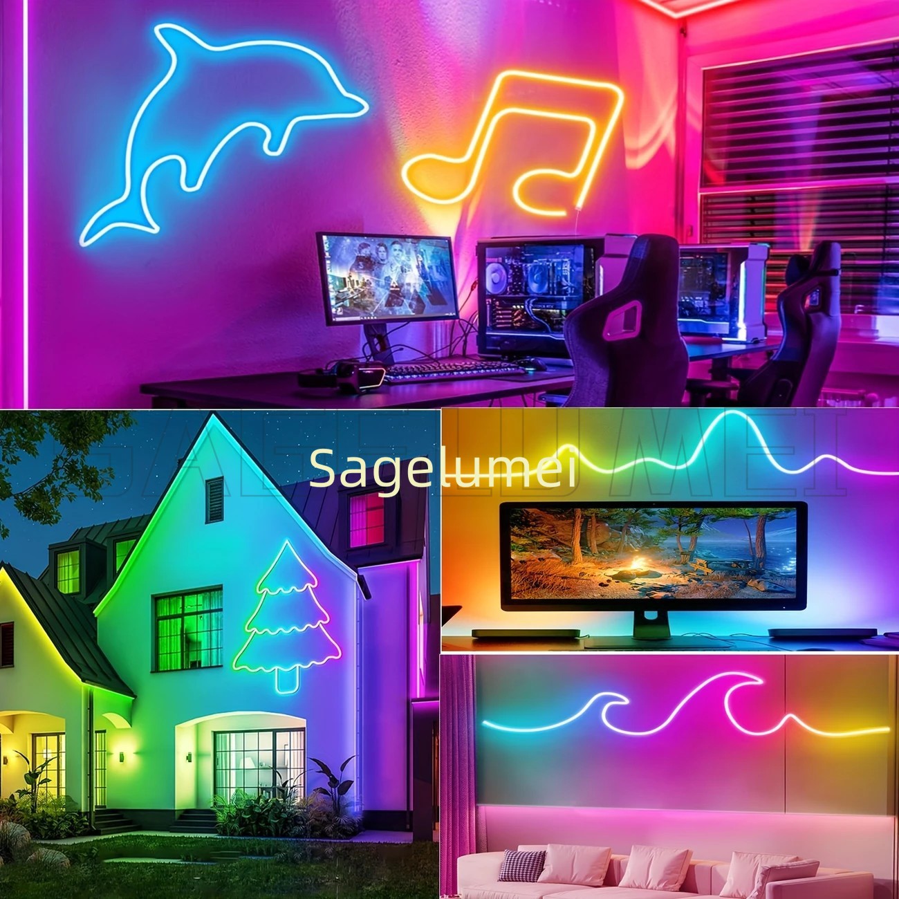 360 Glow Round RGB Neon LED Wo - Ws2812B Strip 5V review and price
