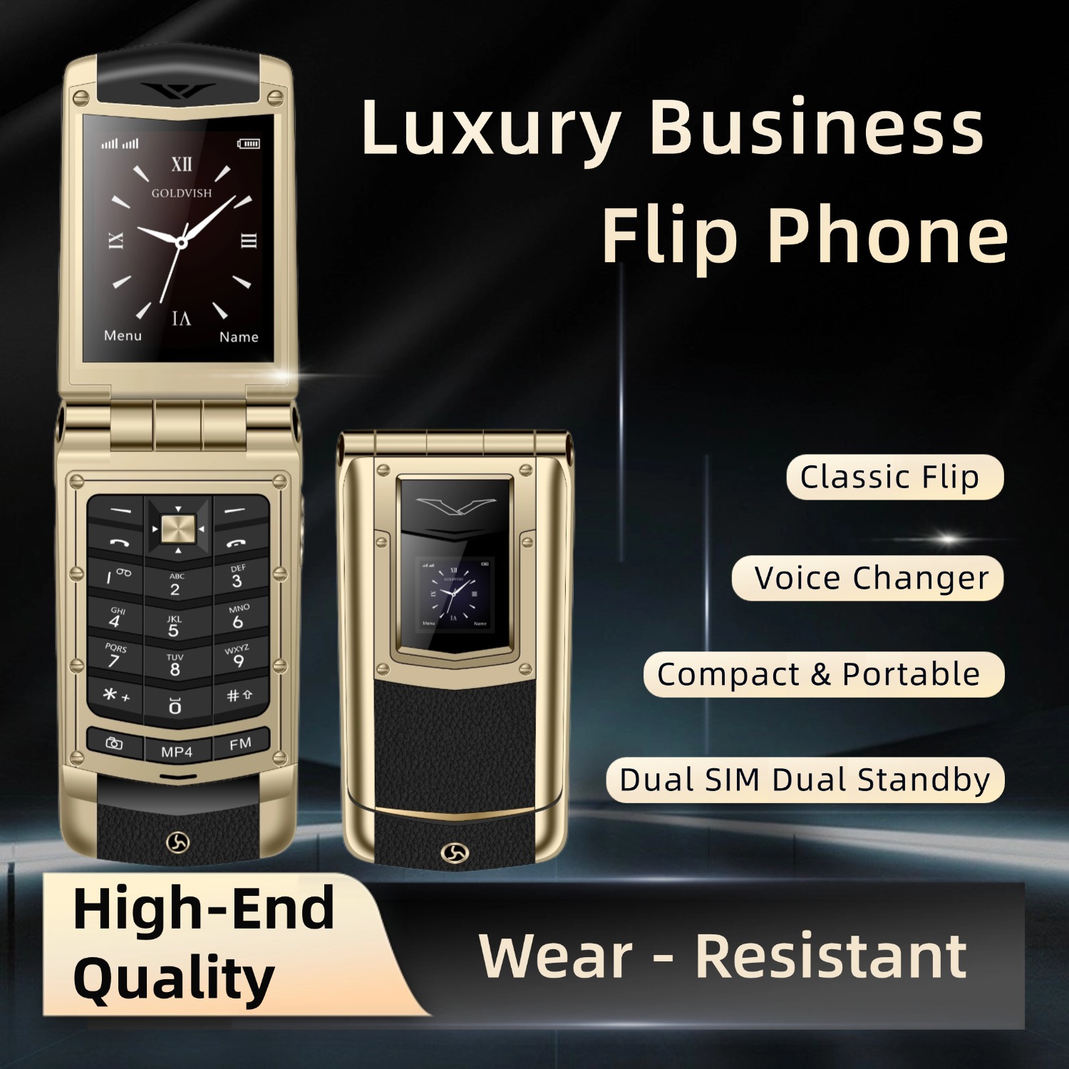 Luxury Metal Flip Phone for Me - Tft Display 2.4 review and price