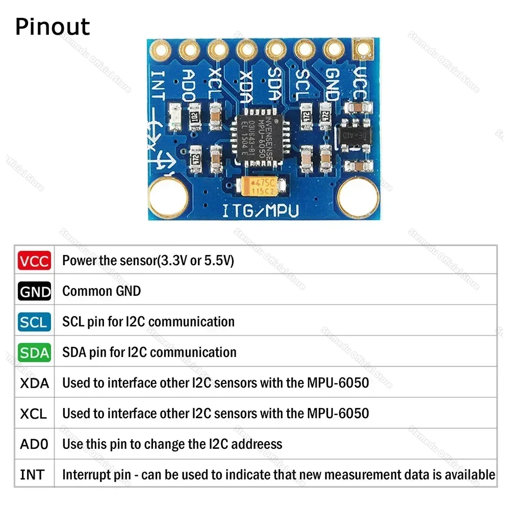 GY-521 MPU-6050 3 Axis Gyrosco - Mpu6050 review and price